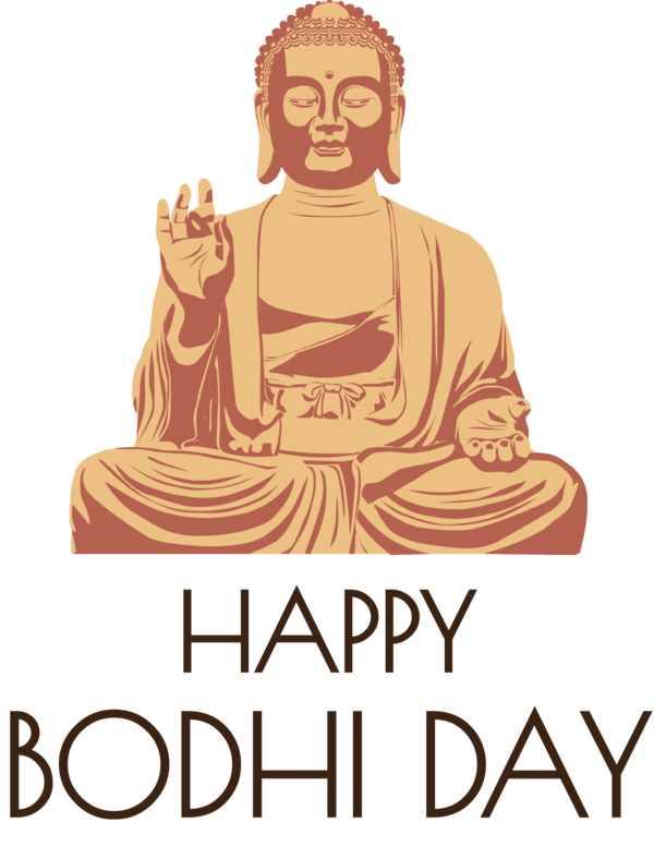 Transparent Bodhi Day Gautama Buddha Buddharupa Buddhist temple for Bodhi for Bodhi Day