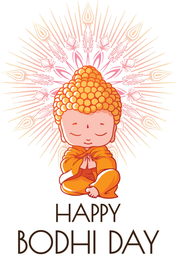 Transparent Bodhi Day Cartoon Buddha's Birthday for Bodhi for Bodhi Day