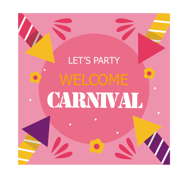 Transparent Brazilian Carnival Design Logo Greeting Card for Carnaval for Brazilian Carnival