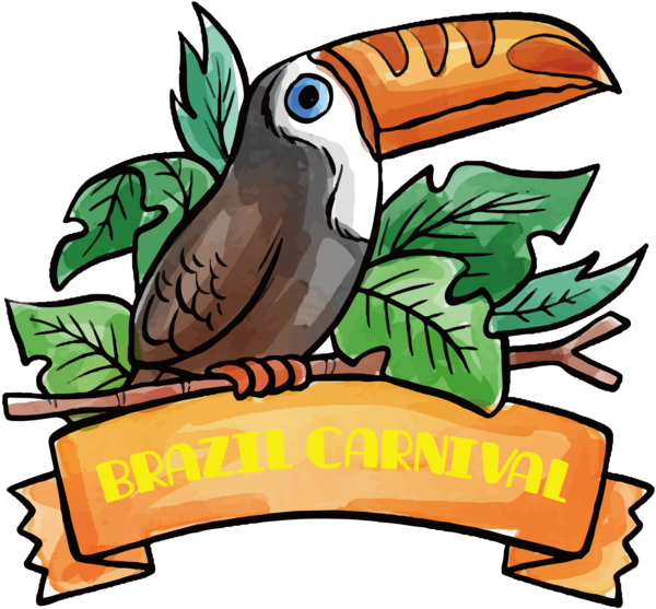 Transparent Brazilian Carnival Birds Beak Macaw for Carnaval for Brazilian Carnival