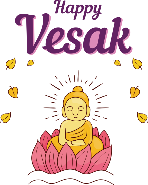 Transparent Vesak Cartoon Asahiyama Zoo Happiness for Buddha Day for Vesak