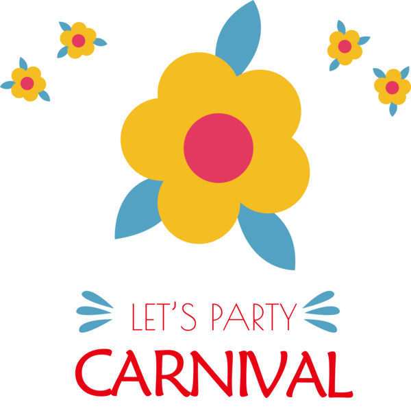 Transparent Brazilian Carnival Cut flowers Logo Floral design for Carnaval for Brazilian Carnival