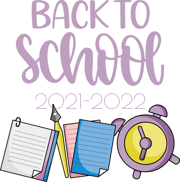 Transparent Back to School Logo Design Cartoon for Welcome Back to School for Back To School
