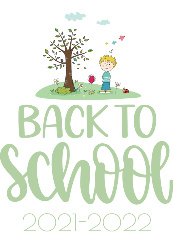 Transparent Back to School Logo Design Tree for Welcome Back to School for Back To School
