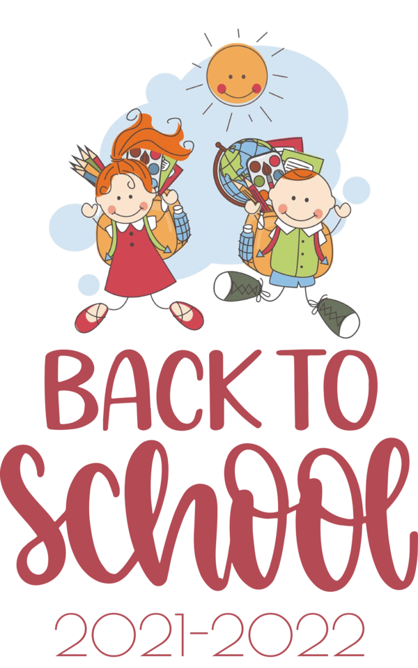 Transparent Back to School Christmas Day Cartoon Christmas decoration for Welcome Back to School for Back To School
