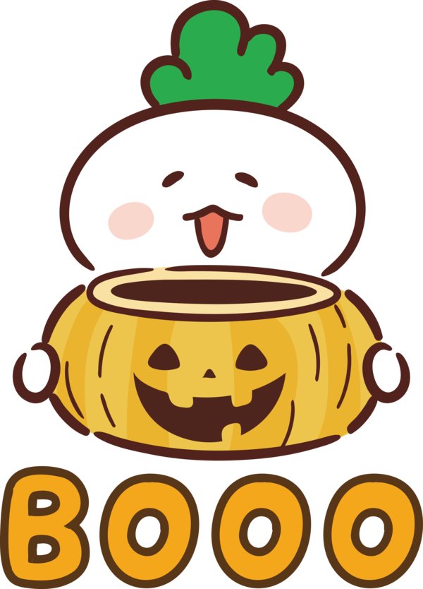 Transparent Halloween Emoticon Smiley Emoji for Halloween Boo for Halloween