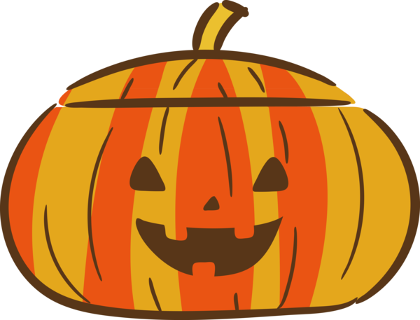 Transparent Halloween Jack-o'-lantern Design for Halloween Boo for Halloween