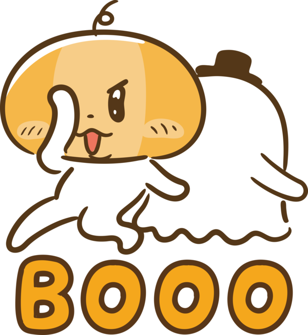 Transparent Halloween Golden ratio Icon Logo for Halloween Boo for Halloween