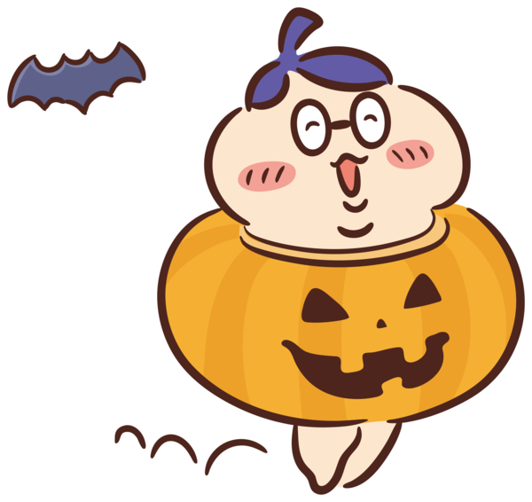 Transparent Halloween Cartoon Drawing Speech balloon for Halloween Boo for Halloween