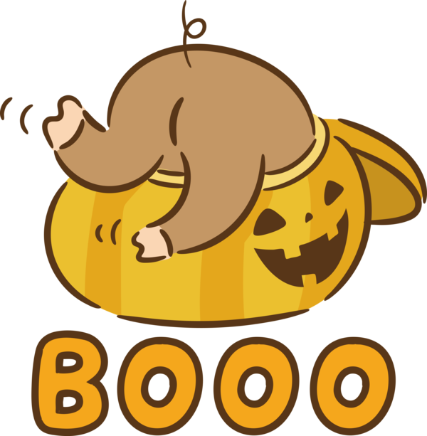 Transparent Halloween Drawing Cartoon Painting for Halloween Boo for Halloween