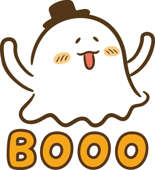 Transparent Halloween Icon Drawing Logo for Halloween Boo for Halloween