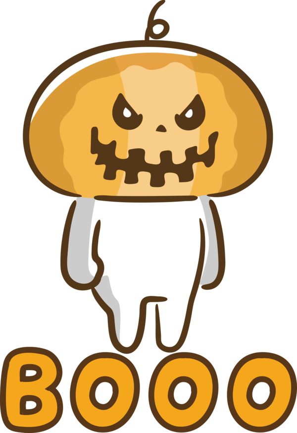 Transparent Halloween Smiley Emoticon Logo for Halloween Boo for Halloween