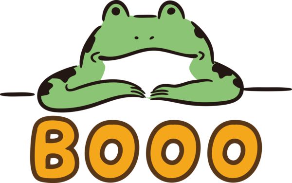Transparent Halloween Frogs Crazy Frog Kermit the Frog for Halloween Boo for Halloween