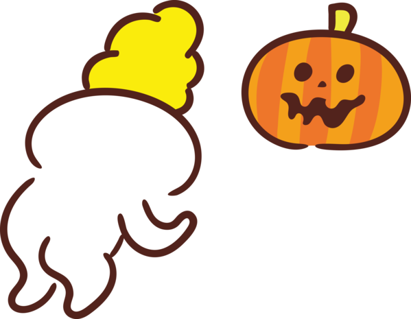 Transparent Halloween Cartoon Emoticon Icon for Halloween Boo for Halloween