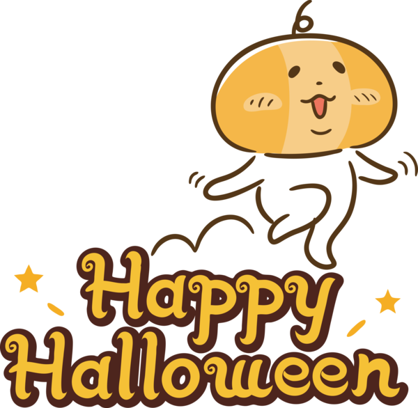 Transparent Halloween Cartoon Happiness Logo for Happy Halloween for Halloween