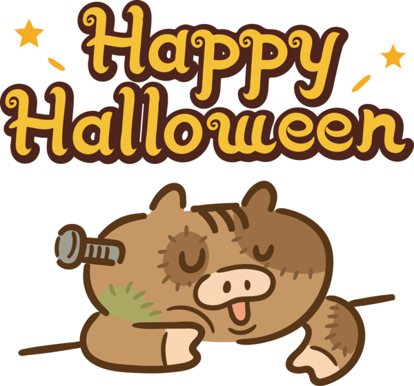 Transparent Halloween Cartoon Cat Cat-like for Happy Halloween for Halloween