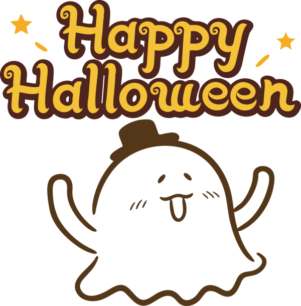 Transparent Halloween Happiness Cartoon Smiley for Happy Halloween for Halloween