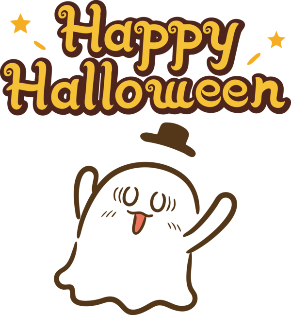 Transparent Halloween Cartoon Line Happiness for Happy Halloween for Halloween