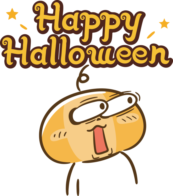 Transparent Halloween Smiley Emoticon Cartoon for Happy Halloween for Halloween