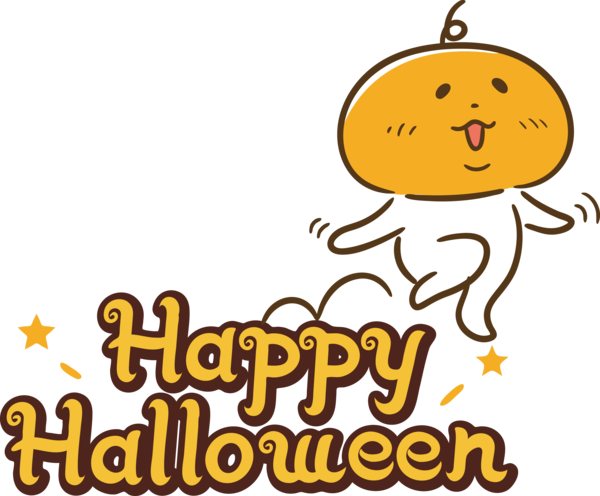 Transparent Halloween Insects Cartoon Yellow for Happy Halloween for Halloween