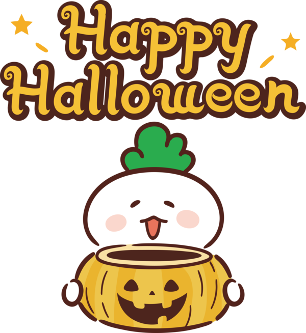 Transparent Halloween Yellow Line Meal for Happy Halloween for Halloween