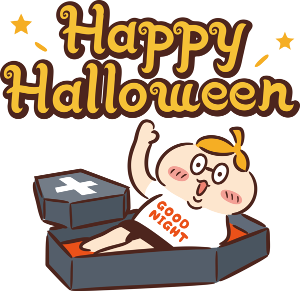 Transparent Halloween Logo Cartoon Recreation for Happy Halloween for Halloween