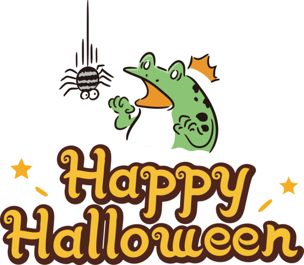 Transparent Halloween Toad Frogs Logo for Happy Halloween for Halloween