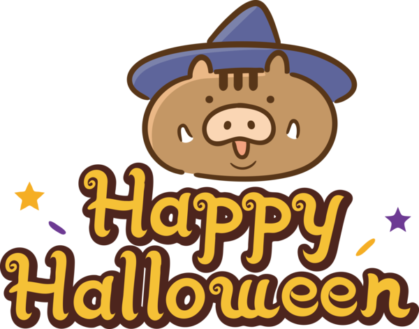 Transparent Halloween Cartoon Logo Snout for Happy Halloween for Halloween