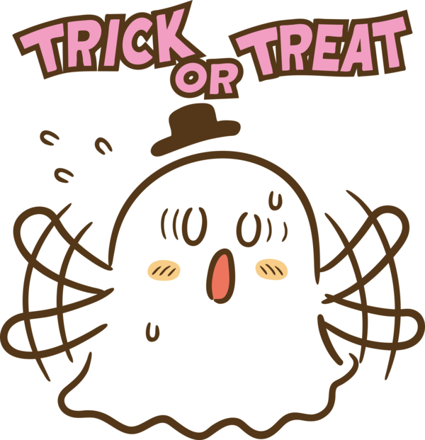 Transparent Halloween Drawing Logo Cartoon for Trick Or Treat for Halloween