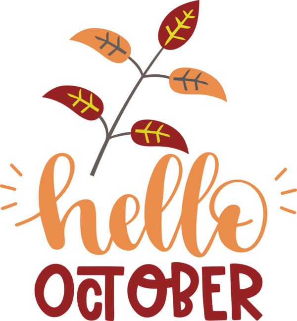 Transparent Thanksgiving Logo Line Meter for Hello October for Thanksgiving