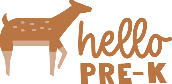 Transparent Back to School Giraffe Logo Design for Hello Pre school for Back To School