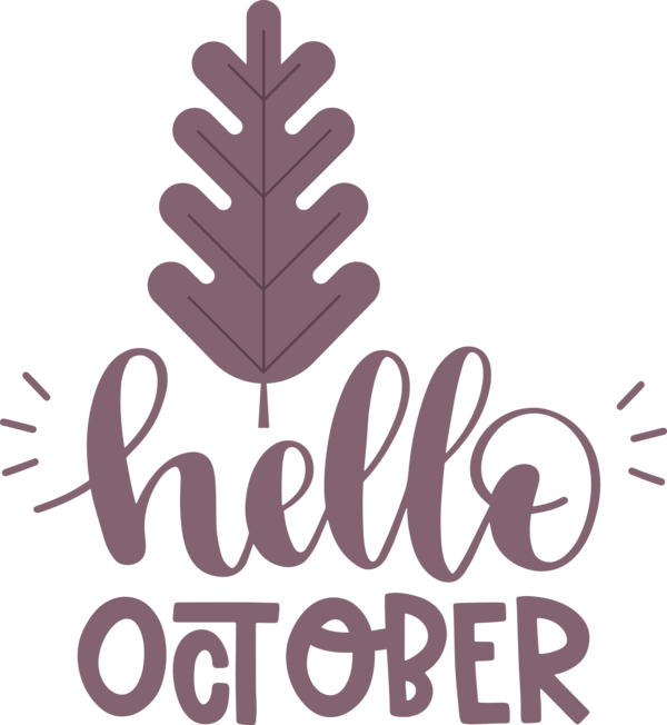 Transparent Thanksgiving Logo Font Line for Hello October for Thanksgiving