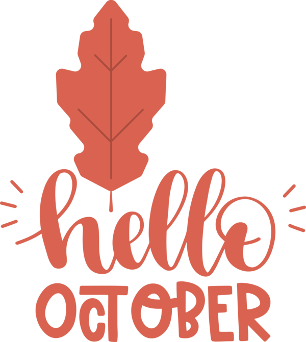 Transparent Thanksgiving Logo Leaf Tree for Hello October for Thanksgiving