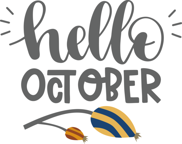 Transparent Thanksgiving Design Logo Line for Hello October for Thanksgiving