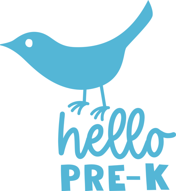 Transparent Back to School Birds Beak Logo for Hello Pre school for Back To School