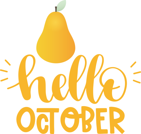 Transparent Thanksgiving Logo Yellow Line for Hello October for Thanksgiving