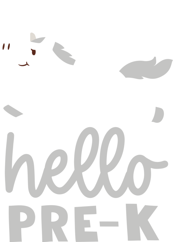 Transparent Back to School Design Logo Line for Hello Pre school for Back To School