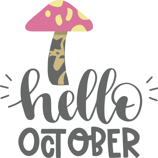 Transparent Thanksgiving Giraffe Design Logo for Hello October for Thanksgiving