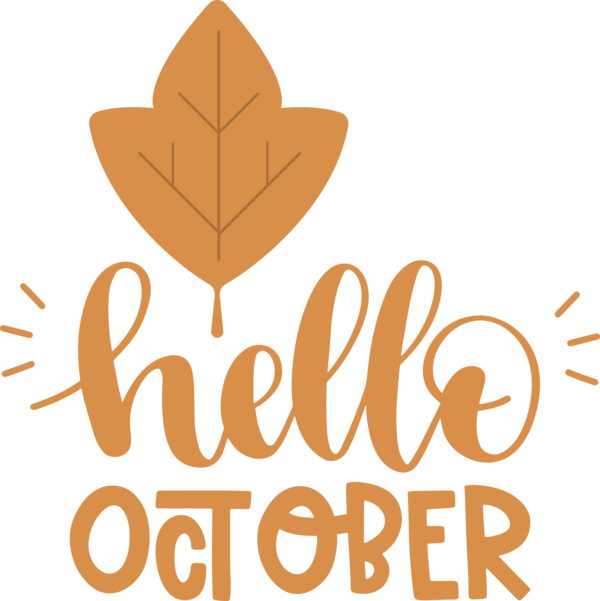 Transparent Thanksgiving Logo Leaf Commodity for Hello October for Thanksgiving