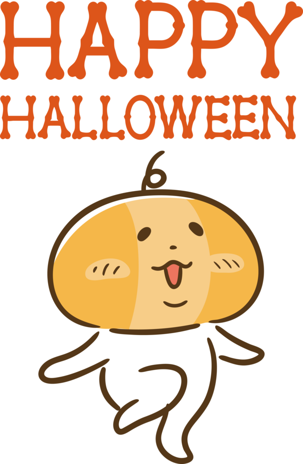 Transparent Halloween Cartoon Happiness Line for Happy Halloween for Halloween