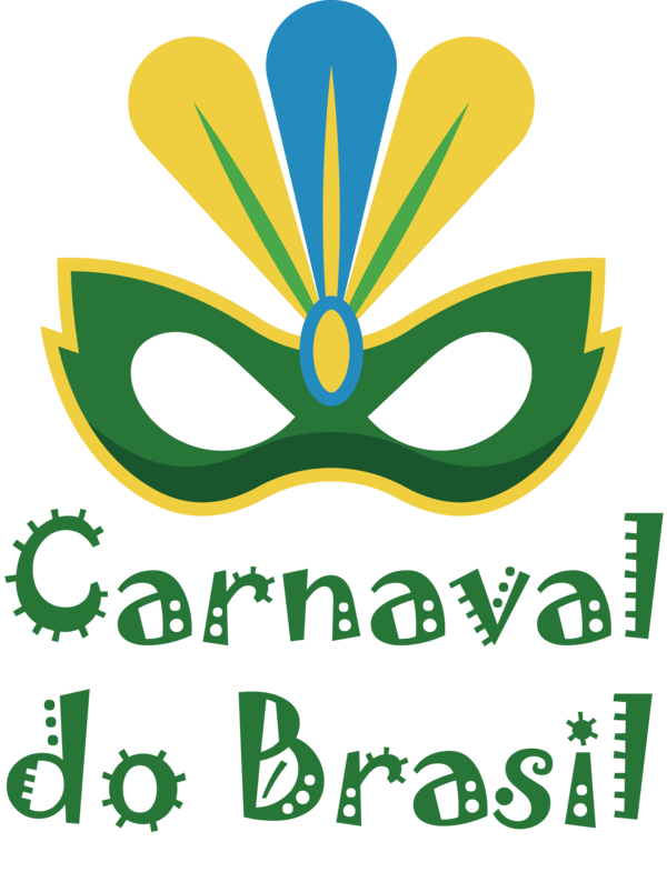 Transparent Brazilian Carnival Logo Symbol Design for Carnaval for Brazilian Carnival