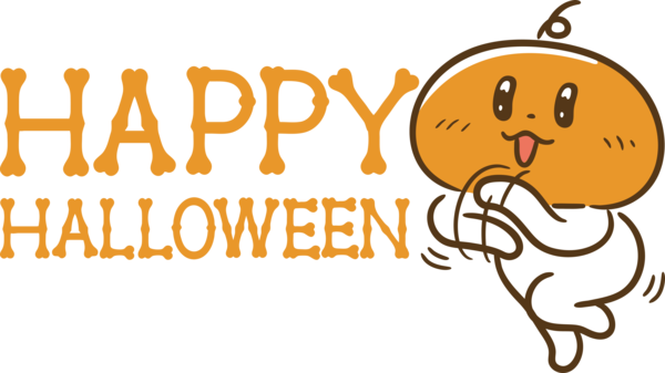 Transparent Halloween Cartoon Logo Smiley for Happy Halloween for Halloween