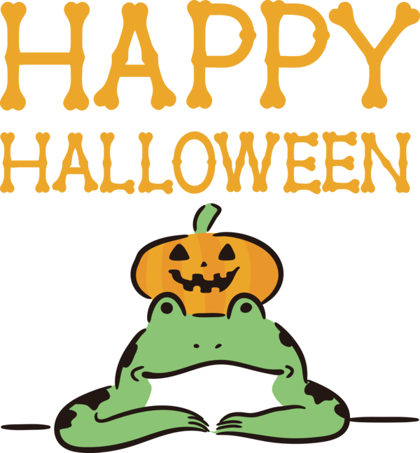 Transparent Halloween Cartoon Produce Green for Happy Halloween for Halloween
