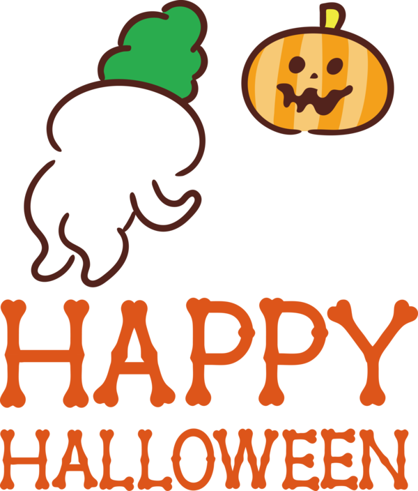 Transparent Halloween Line Happiness Behavior for Happy Halloween for Halloween