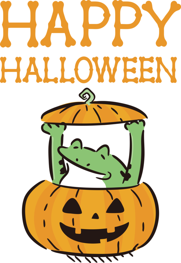 Transparent Halloween Pumpkin Calabaza Happiness for Happy Halloween for Halloween