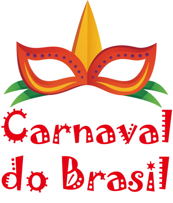 Transparent Brazilian Carnival Logo Leaf Line for Carnaval for Brazilian Carnival