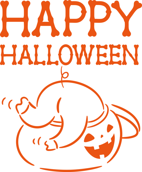 Transparent Halloween Line art Line Happiness for Happy Halloween for Halloween