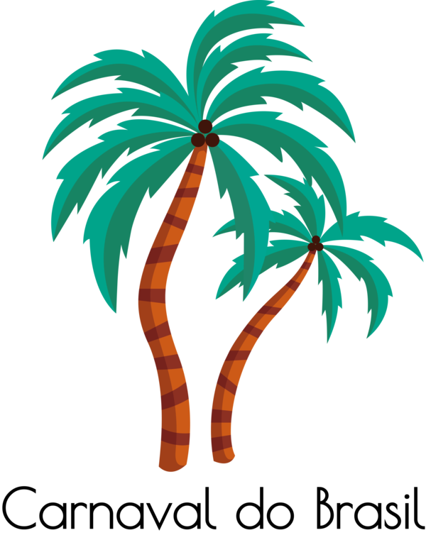 Transparent Brazilian Carnival Palm trees Tree Leaf for Carnaval for Brazilian Carnival
