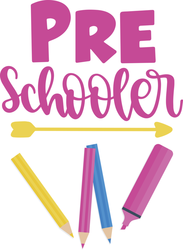 Transparent Back to School Logo Line Design for Hello Pre school for Back To School