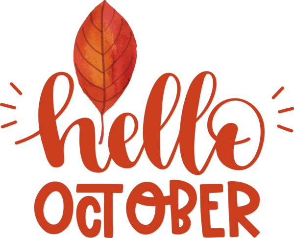 Transparent Thanksgiving Logo Leaf Line for Hello October for Thanksgiving